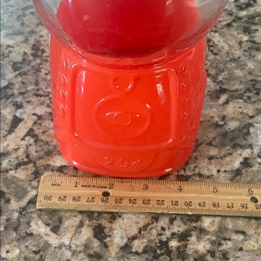 Red Glass Candy Dispenser - Picture 3 of 6